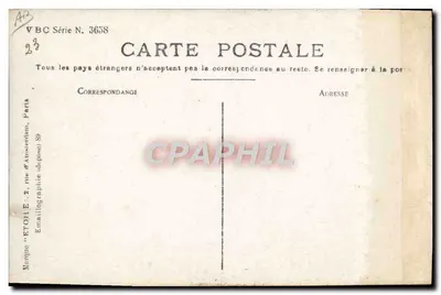 Samolot Sommer nad dwumocznikiem Farman — wydawca VBC, seria N. 3658 — Rewers