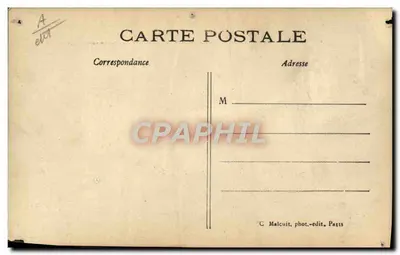Les Pionniers de l'Air — M. Henri FARMAN sur son Aéroplane, boucle un circuit fermé de 1500 mètres le 13 Janvier 1908 et gagne le premier Grand Prix d'Aviation « Deutsch-Archdeacon » (50.000 fr.) — C. M. — Verso
