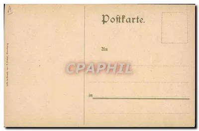 Für Streitsüchtige Weiber — humoristische Karikatur — Lith. & Druck von E. Häcker, Nürnberg — Rückseite