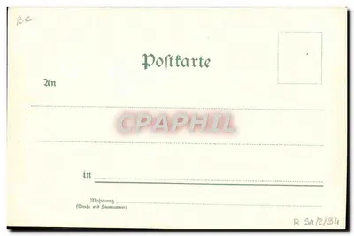 Monumento nacional em Leipzig — Monument national de Leipzig — Künstlerpostkarte N° 897 — Verso