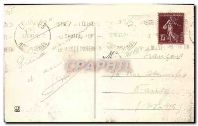 Lourdes — Najświętsza Pani Maryja, pielgrzymka w modlitwie — Wydawca Lachèze Frères, n° 961 — Rewers
