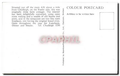 Zakątek zbiegowca, blisko Chudleigh, południowy Devon — Hamilton-Fisher & Co., Ltd., Brixham — Rewers