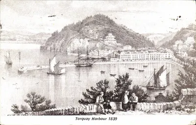 Torquay Harbour — vista histórica — editor não visível, número de série não visível