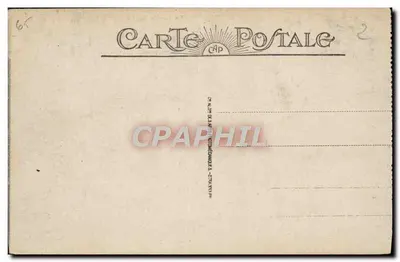 Cauterets - Le Lac de Gaube — vue du lac entouré de montagnes, avec deux personnes sur un rocher et une barque à l'avant-plan — n° 69 — Verso