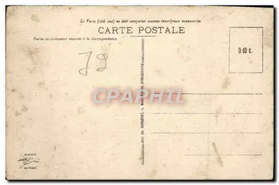 Ruiny Landsberg — Okolice Mont-St-Édile — Wydawca BARDOU — Rewers