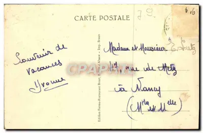 Le Ballon d'Alsace (Alt. 1256 m.) — L'Hôtel Strauffer, la Ferme-Restaurant Brust et le Sommet — Verso