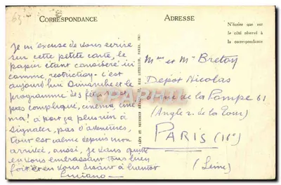 Clermont-Ferrand — Panorama Placu Jaude, Teatru i Katedry — LL — Rewers