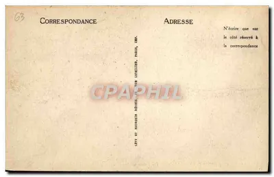 Clermont-Ferrand — A Praça de Jaude e o Teatro — LL — Verso