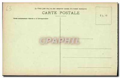 Royat - La Vecchia Chiesa — editore ougé, Clermont-Ferrand — Verso