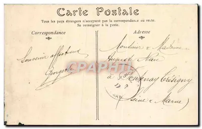 Enghien-les-Bains — Le Casino Municipal — éditeur anonyme, n° 142 — Verso