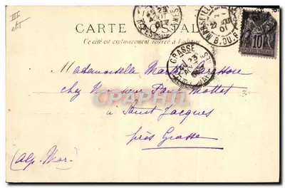 A praça antes do Brennus — Marinha Militar Francesa — editada pela Sociedade Anônima de Cartões Postais — Verso