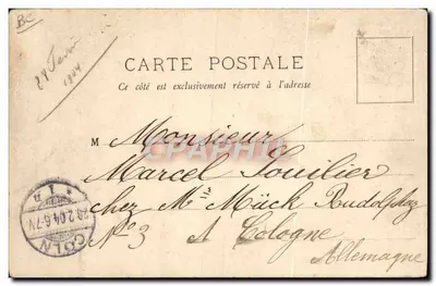Lancement d'une Torpille à bord d'un Cuirassé — A. Bougault, n° 615 — Verso