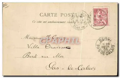 Lançamento de uma torpedeiro a bordo de um encouraçado — A. Bongault, edit.-fot., Toulon-sur-Mer, n°740 — Verso