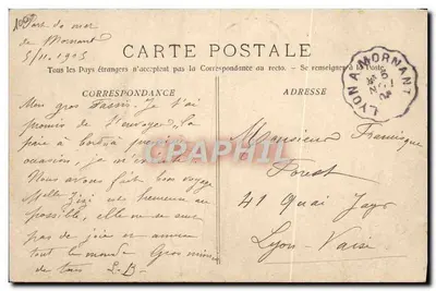 St.-Dominique — A pagamento a bordo — A. Dougaull n°640 — Verso