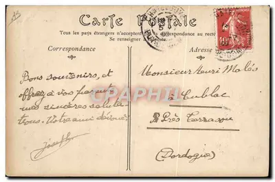 Brug van een slagschip — Militaire Marine — ND Picto 26 — Achterkant