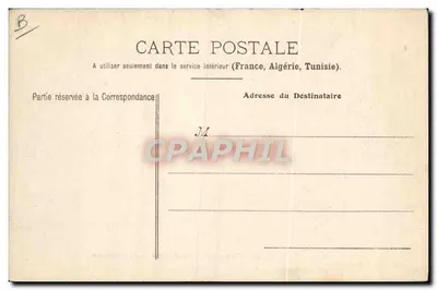 Visita oficial a bordo de un acorazado — Marina Militar Francesa — Colección A. Couturier, n° 421 — Reverso