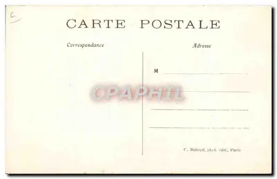 Os pioneiros do ar — O novo triplano « FARMAN » em voo completo no campo de Châlons — C. M. — Verso