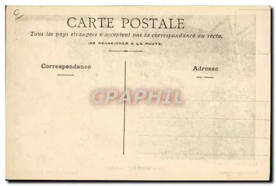 Gaudart (Voisin) — piloto em um avião biplano — editor Walterener & Cie, Lyon — Verso