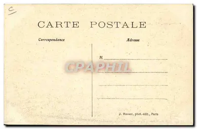 Biplano COCKBURN em pleno voo — n° 1172 — J. Hauser, fot.-Edit., Paris — Verso
