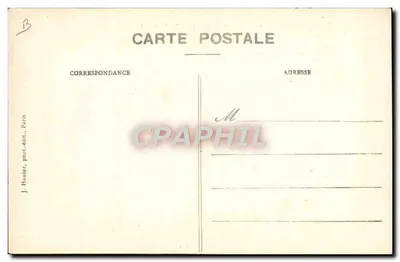 Monoplano « Tellier » bestuurd door Dubonnet — Oversteek van Parijs 23 april 1910 — J. Hauser, Parijs — Achterkant