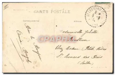 Enghien-les-Bains — Hydroaéroplan Chevillard poruszający się nad jeziorem — L'Abeille, Asnières — Rewers