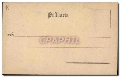 Cigogna con bambini nel nido — Carta di auguri — Ges. gesch. — Verso
