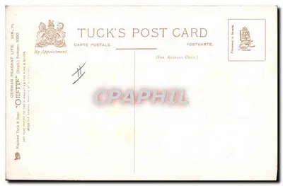 Colheita de trigo — Pintura de Raphael Oilette — Tuck's Post Card, série II — Verso