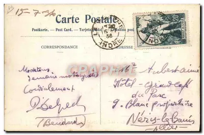 Chorą dziewczynka — sceny opieki — Delmas’sche Hilfsbilder, nr 2, wydawca G. Delmas, Bordeaux — Rewers