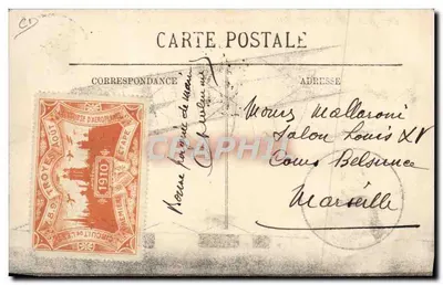 Circuit de l'Est 1910 — Legagneux op Biplan R. Sommer — LL. — Achterkant