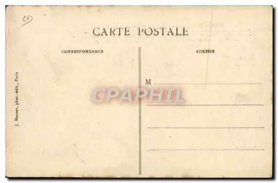 Einmannflugzeug « Tellier », geflogen von Dubonnet — n° 1275 — J. Hauser, Paris — Rückseite