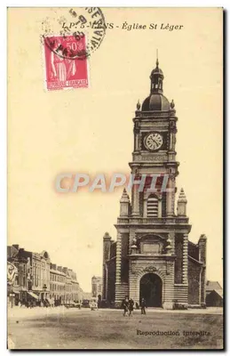 Igreja de São Léger em Lens — Reprodução proibida — Lucien Pollien, Lille