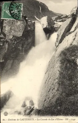 Environs de CAUTERETS — La Cascade du Lac d'Estom — BR - 1149