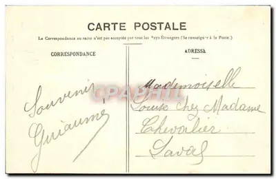 Environs de CAUTERETS — La Cascade du Lac d'Estom — BR - 1149 — Verso