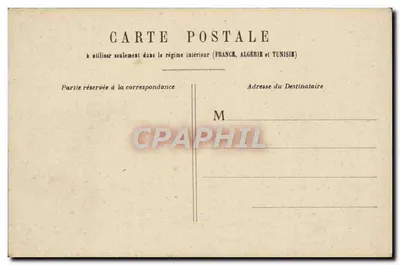 Paris - Câmara dos Deputados — vista do edifício com colunatas e estátuas — editor não identificado — Verso