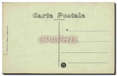 Montluçon — Zamek Bien Assis — G. Chaumont, wydawca w Montluçon — Rewers