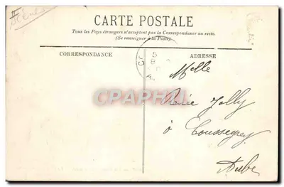 Un Homme à la mer — Le Canot de sauvetage — A. Bougault — Verso