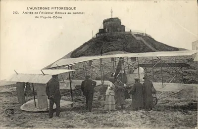 Sự đến của phi công Renaux tại đỉnh Puy-de-Dôme — L'Auvergne Pittoresque, số 212