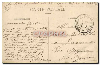 Aviação Militar em Combate — Metralhadora Francesa de Avião, sistema Hotchkiss, a bordo de um Biplano Militar — Henry Farman — Piloto: Capitão Mailfert; Atirador: Sargento Darbost — Verso