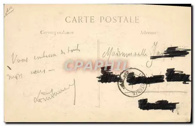 Generaal Joffre die een vliegdeks inspecteert — De Oorlog van 1914 — L. C. H. Parijs — Achterkant