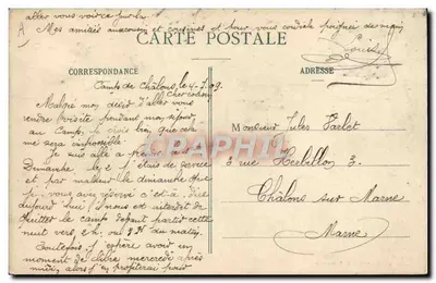 Samolot dwumiejski 'L'Aéronette' — Nantes — wydawca anonimowy, nr serii 40 — Rewers