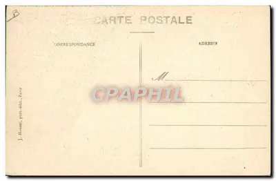 Monoplano Morane (Blériot XI - Tipo Travessia da Mancha) — J. Hauser, fot.-editor, Paris — n° 1403 — Verso