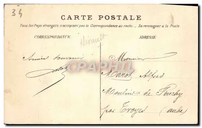 Béziers La Mairie — uitgever Le Titan, cliché Eychenne — Achterkant