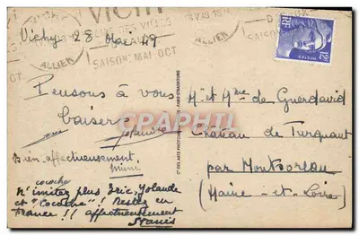 Vichy — O Lago nos novos Parques — ARS n°20 — Verso