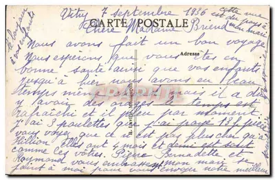 Hérisson (Allier) — Bordas do rio Aumance — B. L. Montluçon — Verso