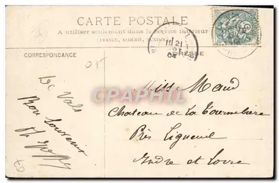 Carretera de Ruoms cerca de Vals — Colección Ribeyre / Vals — Reverso