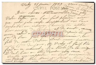 Vichy - Les Célestins i tenis - Widok z "La Cigale" — wydawca anonimowy, nr 988 — Rewers