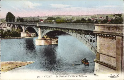 Vichy - O Ponte sobre o Allier e Bellerive — Ideal, n° 418