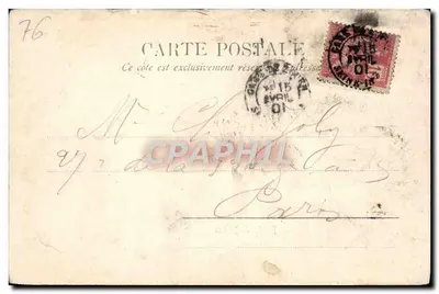 Pałac Sądu — Rouen — wydawca R. & Co. A.D. n° 4573 — Rewers
