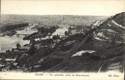 Rouen — Ogólny widok, z Bon-Secours — ND. Fot.