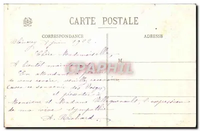 As Altas Vosges - O Lago Negro — Ad. Weick, Saint-Dié, n° 5948 — Verso